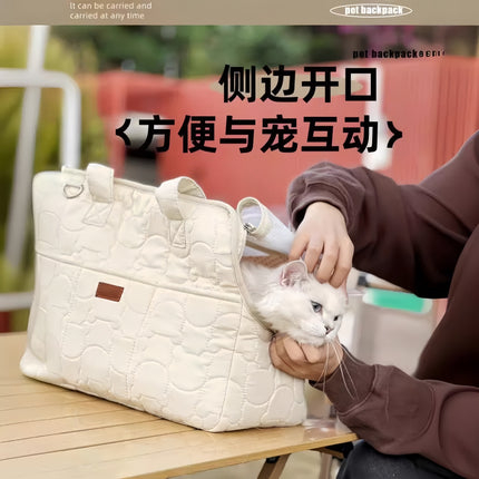 Cat Bag Winter Warm Going Out Portable Cat Carrying Portable Dog Bag High Beauty Value Small Dog Pet Backpack