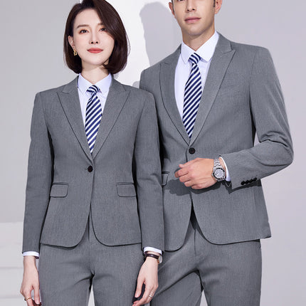 Suit Men's and Women's suit Workplace Dress Business Suit Elastic Slim Fall/Winter Two-button Jacket 4S Sales