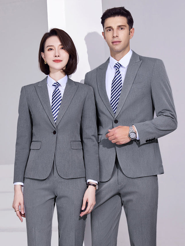 Suit Men's and Women's suit Workplace Dress Business Suit Elastic Slim Fall/Winter Two-button Jacket 4S Sales