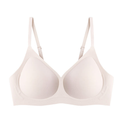 7A Antibacterial Underwear Small Breast Push-up Jelly Strip Soft Support Bra No Steel Ring Fixed Cup Wireless bra