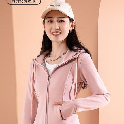 Graphene Hooded Short Jacket, Slim Fit, Versatile Double-Sided Fleece Sweatshirt, Cardigan, Heated Short Style for Autumn and Winter, Slim Fit