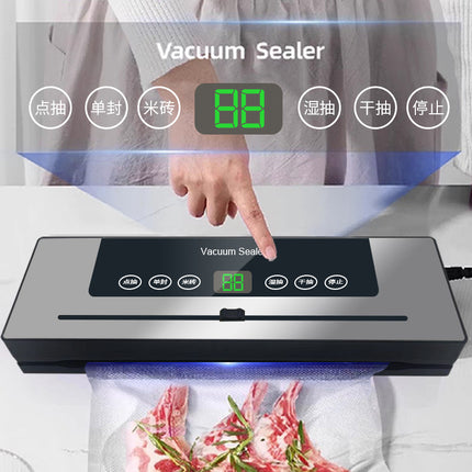 Vacuum Sealing Machine Packaging Fresh-keeping Machine Small Household Vacuum Food Air Sealing Machine] Fully Automatic Plastic