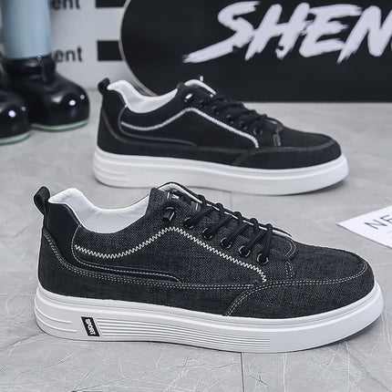 Canvas Shoes Men's Summer Soft-Soled Work Casual Sneakers Men's Breathable Slip-On Cloth Shoes