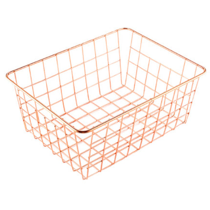 Iron Storage Basket Large Capacity Stainless Steel Basket Anti-rust Metal Fruit and Vegetable Dirty Clothes Storage Basket Iron Storage Basket