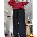Black - trousers [fleece style] / S