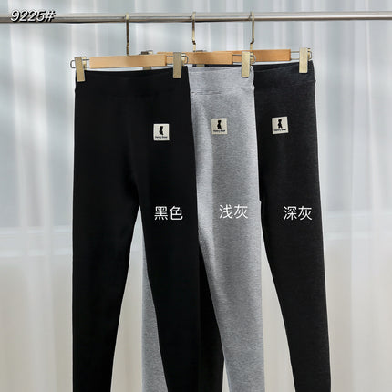 Autumn and Winter New Style Fleece-Lined Thick Leggings for Women, Bear Label, Tight-Fitting, Warm, Slimming Lamb Fleece Skinny Pants