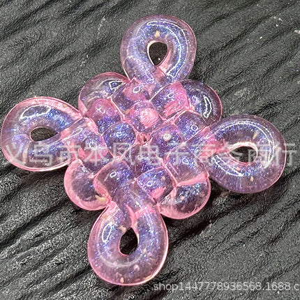 Acrylic Fine Flash Mermaid Ji Luminous Chinese Knot Hanging Beads DIY Jewelry Mobile Phone Chain Car Hanging Handmade Material Accessories
