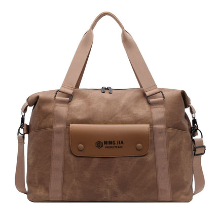 Fashionable and Stylish European and American Style Multi-Pocket Travel Bag with Dry and Wet Separation, Sports Gym Bag, Can Be Attached to a Trolley, Portable
