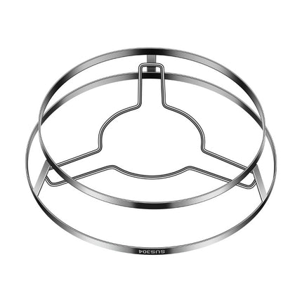 Steamer rack 304 stainless steel steamer with handle steamer plate household rice steamer artifact universal water-proof frying pan steamer drawer steaming rack