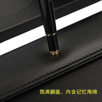Wholesale a4 business leather meeting signing tablet clip hotel contract signature document magnetic Menu Pad clip