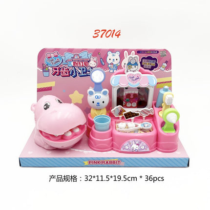 One-word pink rabbit kitchen refrigerator cake dessert shop girl simulation play house toys wholesale mini notebook