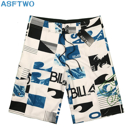 Men's Beach Shorts [Cross-Border Exclusive] 2025 Quick-Dry Casual Sports Surf Shorts Fitness Competition Shorts Men's Trendy