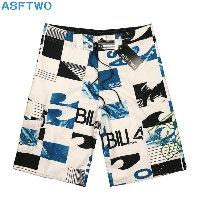 Men's Beach Shorts [Cross-Border Exclusive] 2025 Quick-Dry Casual Sports Surf Shorts Fitness Competition Shorts Men's Trendy