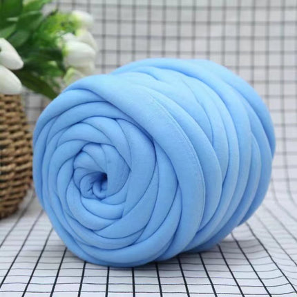 Cross-Border New Product DIY Core-Spun Yarn 3cm Thick Imitation Velvet Yarn Blanket Fabric Strip Yarn Core-Spun Cotton Manufacturer Wholesale