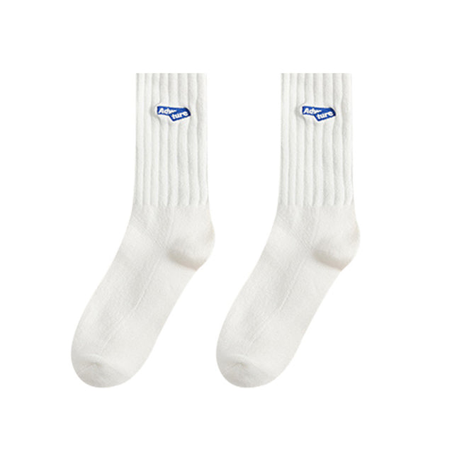 Zhuji men's socks stockings men's autumn and winter deodorant sweat-absorbent sports boys white summer tube socks ins tide