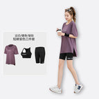 Purple shorts three-piece set / 3XL