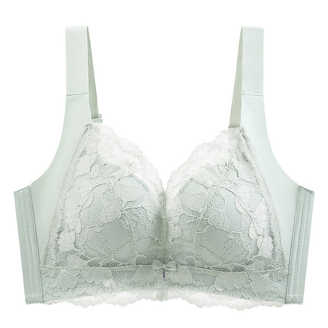 New Breathable Thin Large Chest Small Underwear Women's Summer Traceless Large Size Parammary Anti-sagging Bra Adjustable