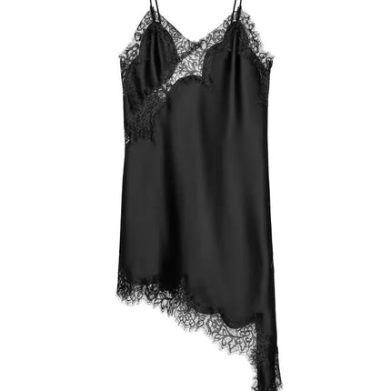 Kaopu Za 2025 Summer Women's Fashion Sleeveless Backless Mini Dress Sexy Hollow Suspender Dress