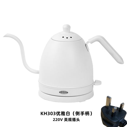 Cross-border kettle hand coffee pot food grade stainless steel slender mouth electric kettle tea gooseneck pot new