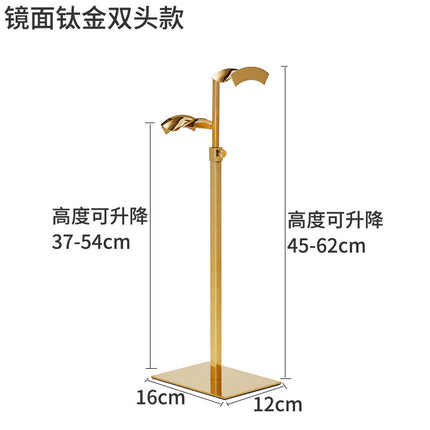 Floor hanging bag shelf store adjustable bag display props shopping mall stainless steel hanging bag display rack