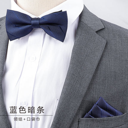 Men's Business Banquet Multicolor Pocket Towel Set Wedding Wedding Bow Best Man Groom Men's Dress Accessories