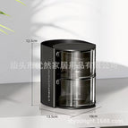 Compartment storage box/black second layer / Opp packaging