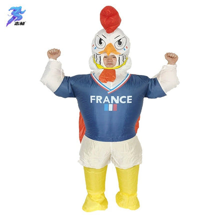 Cross-Border Hot Selling Funny Cyclist Doll Costume Masquerade Performance Props Hippie Sunglasses Dinosaur Inflatable Costume