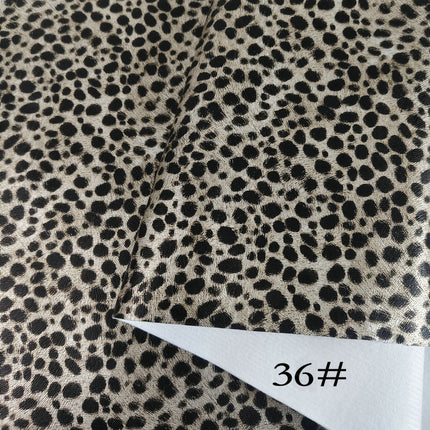 Pu Leopard Print Leather Fabric Anime DIY Imitation Cotton Velvet Base Printed Crafts Home Furniture Artificial Leather Bags