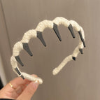 Rice white hair hoop