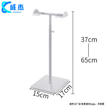 Cross-border Source Stainless Steel Display Hanging Bag Display Rack Women's Bag Rack Support Bag Rack Floor Adjustable Bag Rack