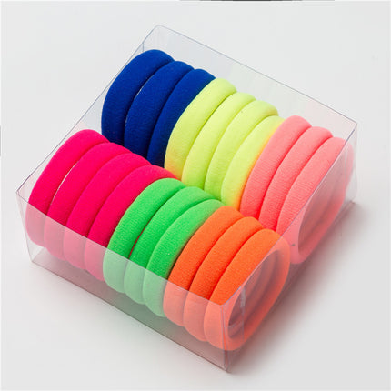 Seamless black hair ring towel ring ladies hair rope base base rubber band leather sleeve children's hair accessories manufacturers direct supply