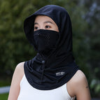 Black [cycling integrated hat]