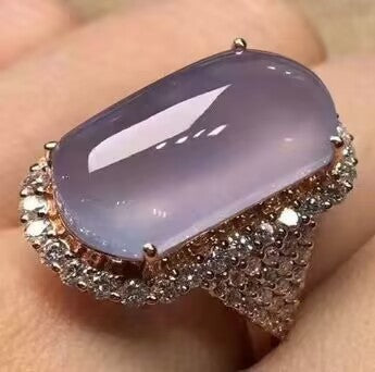 TEMU cross-border hot rose gold taro crystal ring ring men's and women's creative new factory direct sales