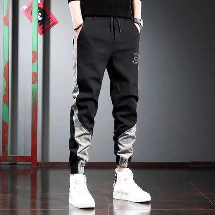 2022 Spring and Autumn New Arrival Casual Pants Men's Korean Style Loose Leggings Haren Trendy Brand Leggings Trendy Leggings for Men