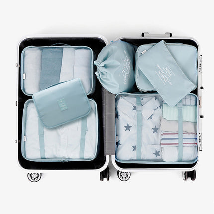 Travel storage bag suit seven-piece clothing classification storage bag luggage storage bag 7 pieces suit