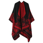 Mountain and forest fawn-black and red