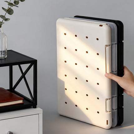 Plastic board folder file box copy writing board storage box A4 data box PP transparent office supplies finishing box