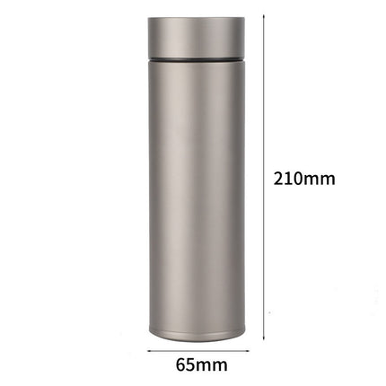 Pure titanium thermos cup business straight cup office tea separation cup with tea leakage stuffy bubble cup frosted titanium cup health