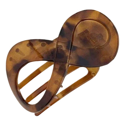 Unique Korean Figure-Eight Hairpin Duckbill Clip Matte Back-Of-Head Claw Clip Elegant Hairpin Retro Hair Accessory