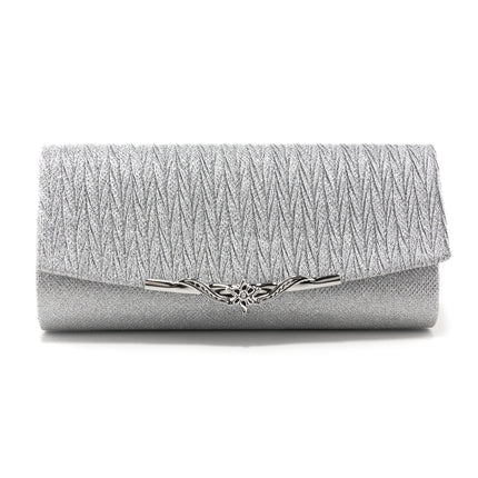 Cross-Border Popular Exquisite Pleated Evening Bag, Fashionable and Versatile Envelope Bag, Elegant Socialite Ball Wedding Dress, Stylish