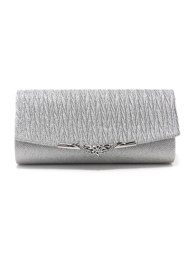 Cross-Border Popular Exquisite Pleated Evening Bag, Fashionable and Versatile Envelope Bag, Elegant Socialite Ball Wedding Dress, Stylish