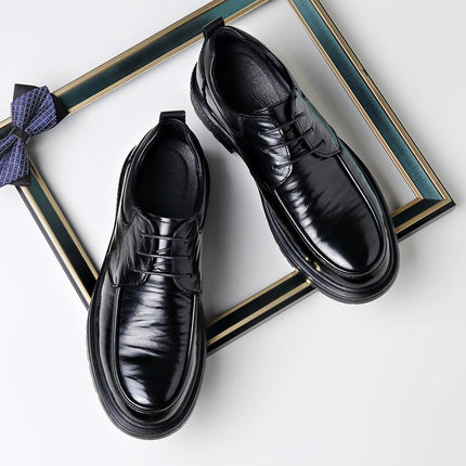 Trendy Shoes Men's Business Clothing Shoes Leather Casual Men's Shoes British Style Soft Leather Soft Bottom Men's Shoes Casual Fashion Leather Shoes