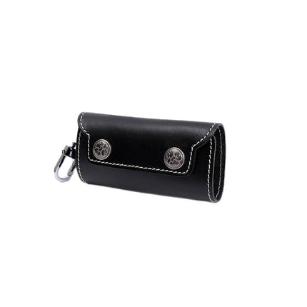 Genuine Leather Universal Key Case Advanced Sense Vegetable Tanned Leather Key Storage Bag Multifunctional Large Capacity Hanging Waist Key Case