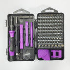 115-in-1 screwdriver set affordable model (purple)