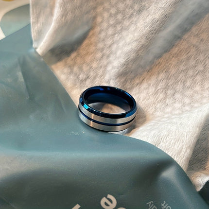 TikTok Explosions Brushed Wide Face Simple Ring Niche Students Trendy Temperament Joker Couple Ring Cross-border Wholesale