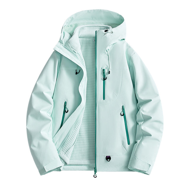 2025 New Style Jacket for Men and Women, Outdoor Three-In-One Windproof and Waterproof Detachable Two-Piece Jacket in Stock