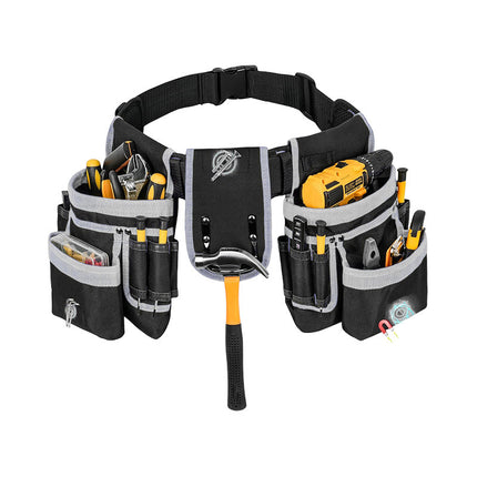 Cross-border multifunctional adjustable multi-pocket strong magnetic repair kit waist bag tool storage belt waist bag wholesale
