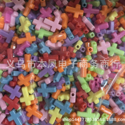 solid color color beads diy bracelet string loose beads material children beaded handmade keychain jewelry accessories