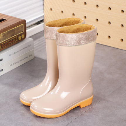 Multicolor High Rain Boots, Labor Protection Boots, Lightweight Pvc Anti-Slip Mesh Lining, Women's Rain Boots, Kitchen Cleaning Water Boots, Rubber Shoes
