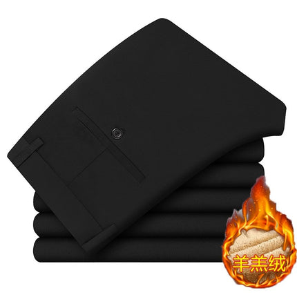 Wholesale middle-aged casual pants men's four sides high elastic fabric summer thin ice silk pants pants pants pants high waist breathable